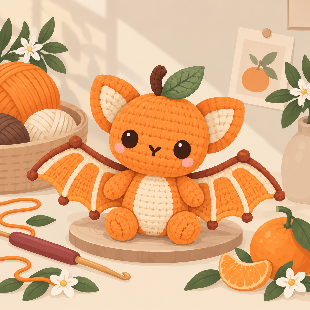 Bat Amigurumi Free Crochet Pattern – No Bobble Stitch