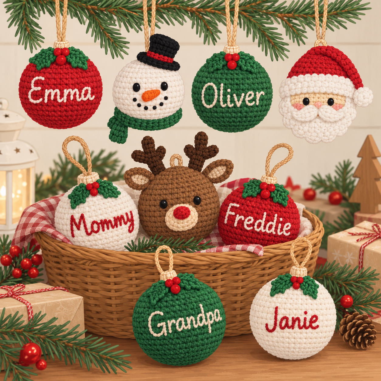 Personalized Name Ornament Amigurumi – Free Crochet Pattern