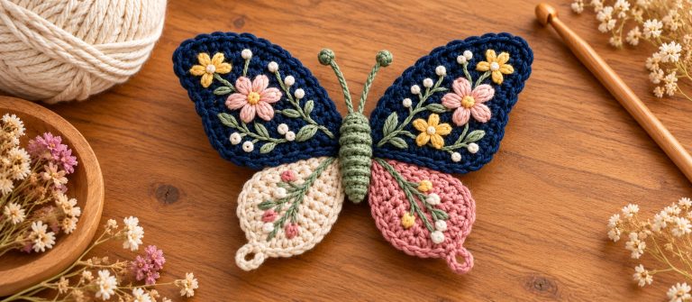 Crochet Butterfly Hair Clip Pattern: Free & Easy to Make
