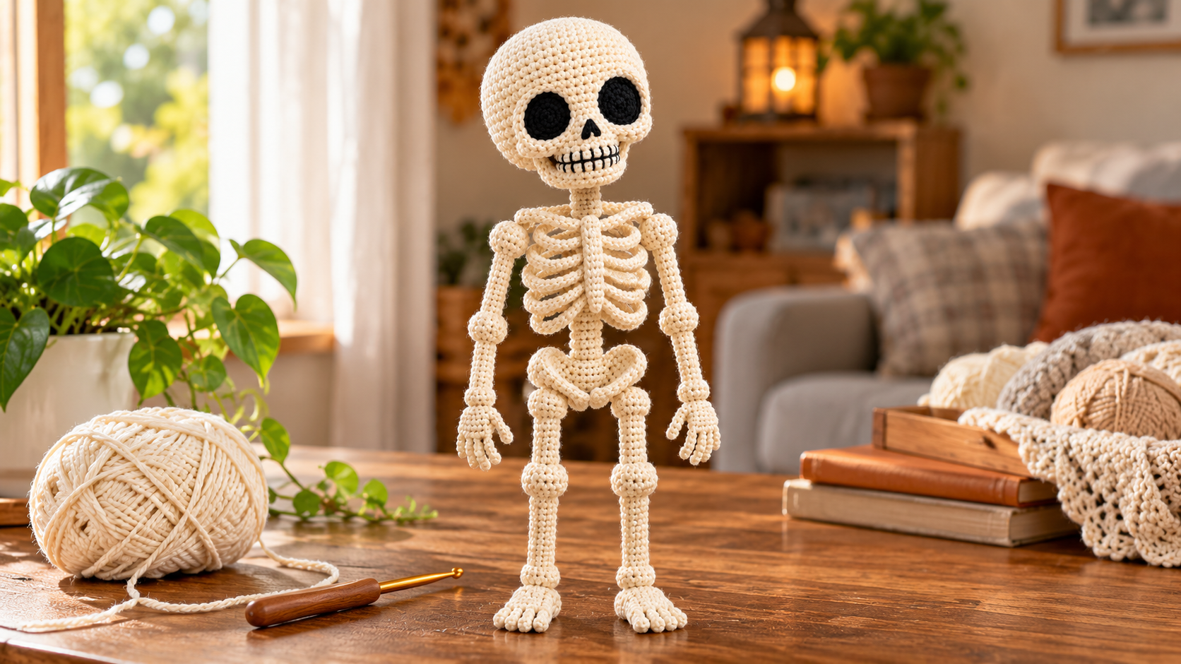 Free Posable Crochet Skeleton Amigurumi Pattern – Halloween